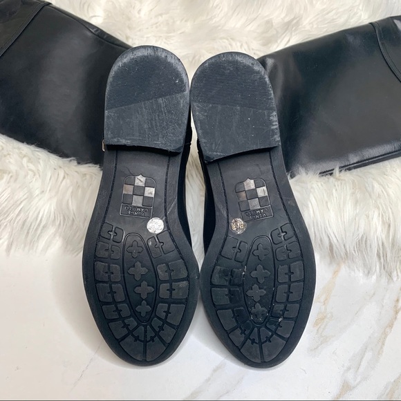 Vince Camuto Pazell Black Leather Tall Boots - Picture 7 of 8